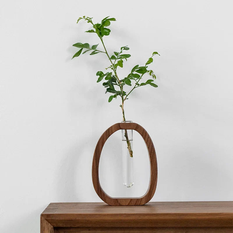 Oval treørt ramme enkel stilk vase | Skanto