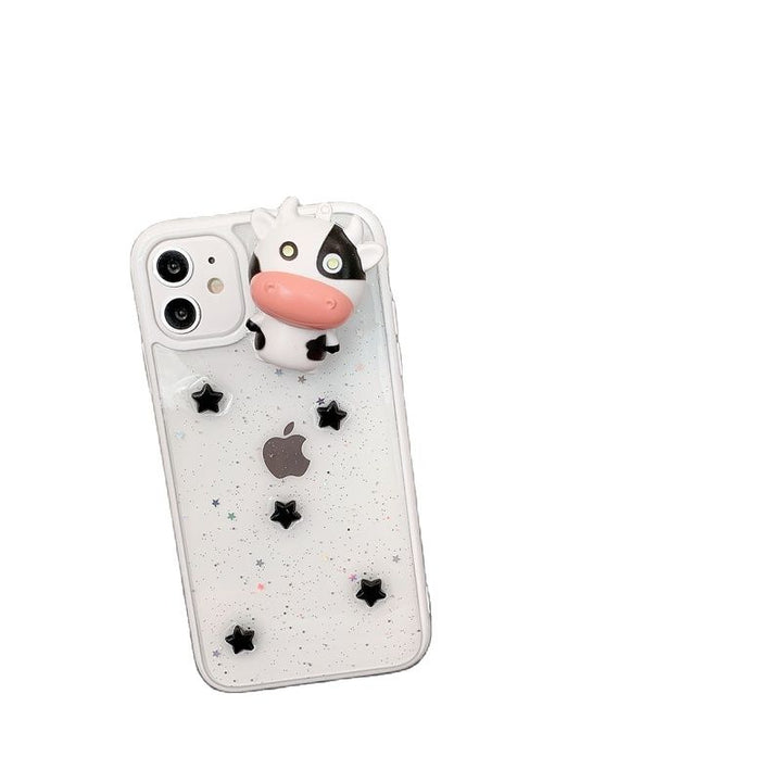 Skanto | Glødende Ku 3D Transparent iPhone Deksel