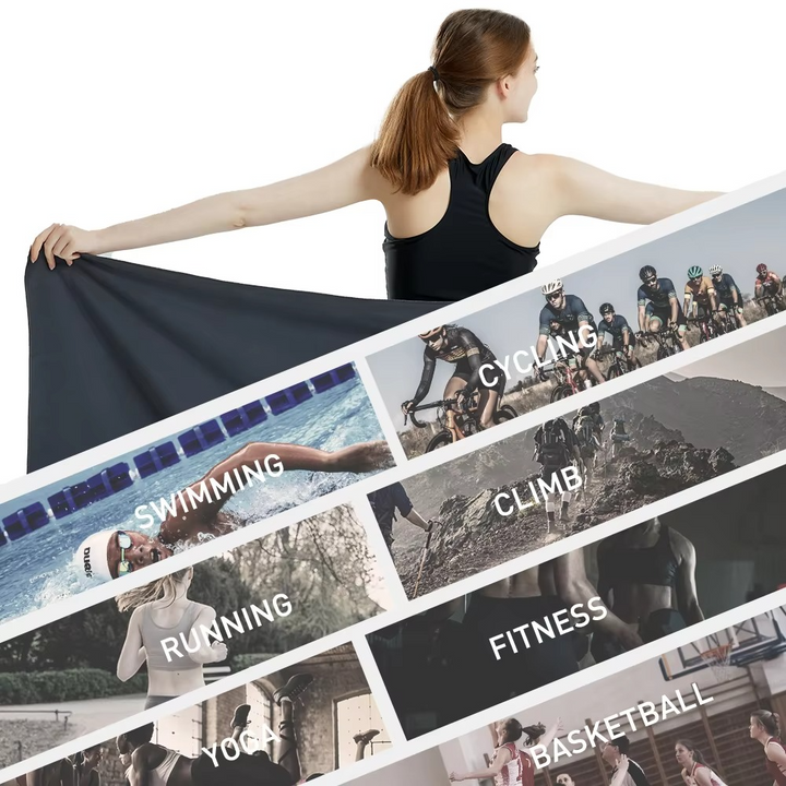 Skanto | Hurtigtørkende Mikrofiberhåndkle for Reise, Sport, Trening, Strand og Yoga
