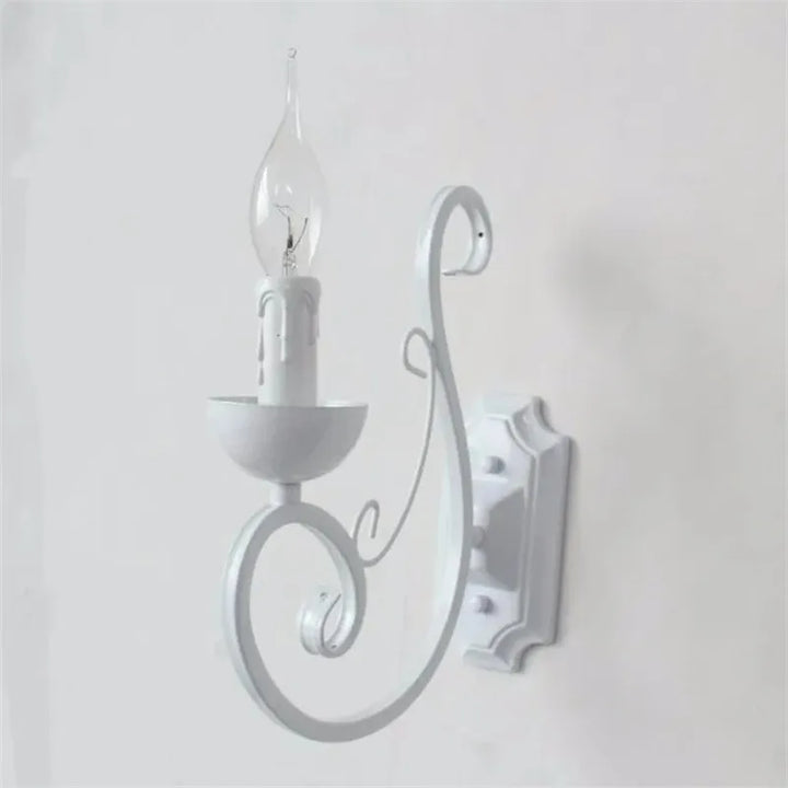 LuminousEra - Hvit Vegglampe med E14 Stearinlys Skanto