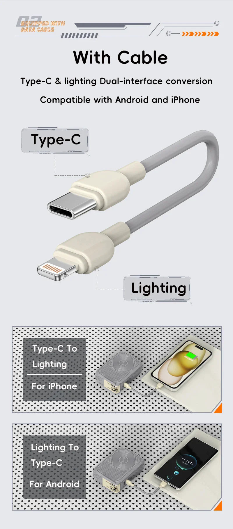Skanto | USB Bærbar Magnetisk Trådløs Power Bank