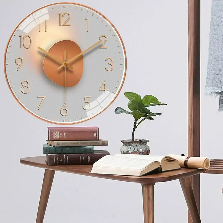 Skanto | SilentTime – Digital Veggklokke i Klassisk Stil