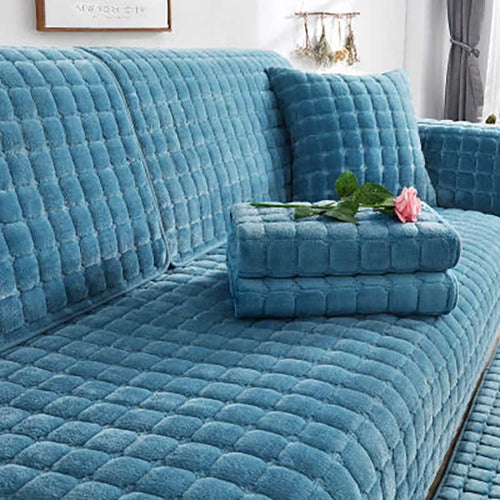 Koselig myk tykk plush non-slip sofa dekke | Skanto