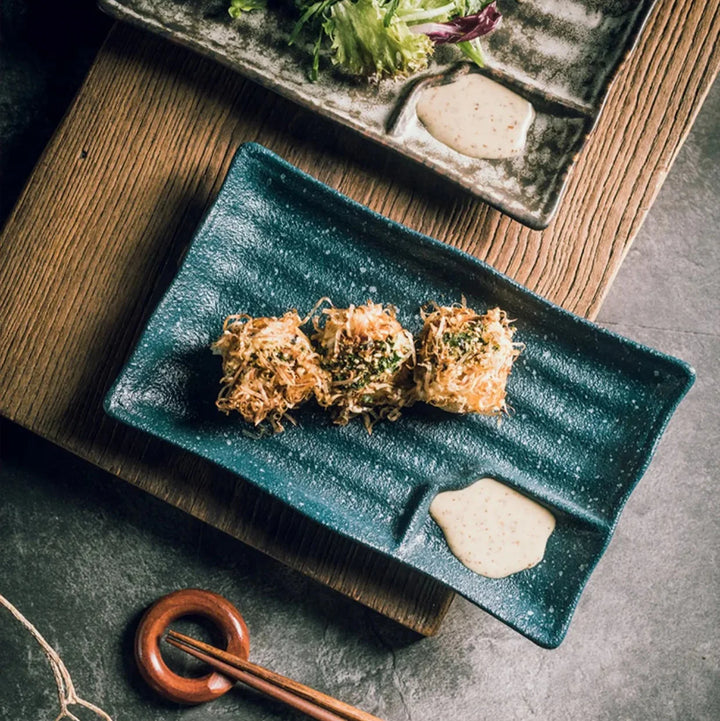 Håndverks keramiske sushi tallerkener Skanto