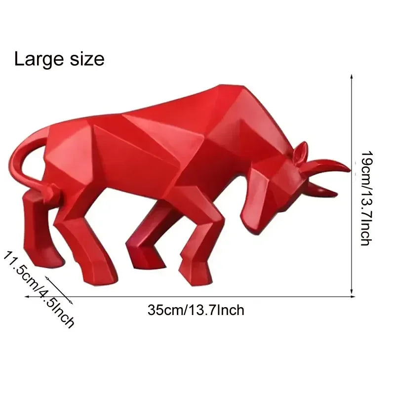 Skanto | ToroArte Stål Skulptur | Nordisk Design | Harzfigur Moderne | 35 cm / 26 cm