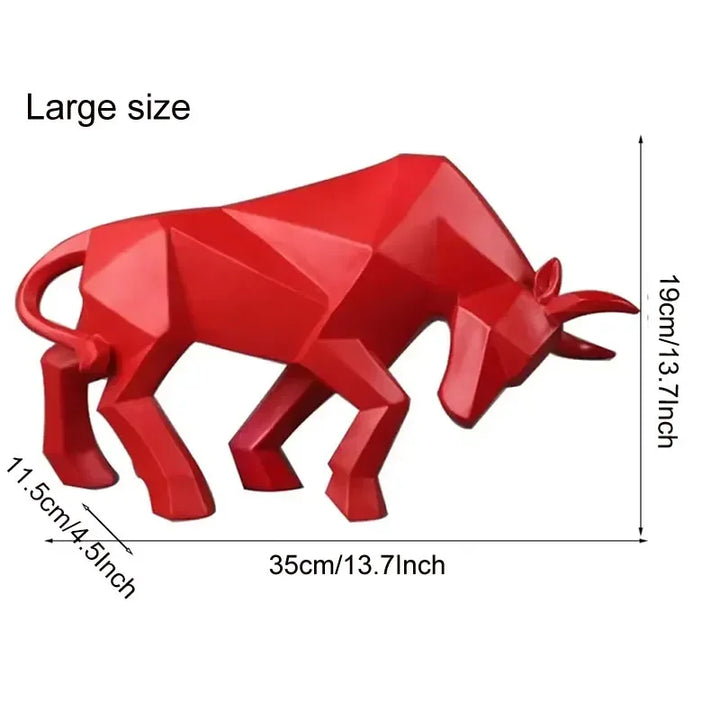 Skanto | ToroArte Stål Skulptur | Nordisk Design | Harzfigur Moderne | 35 cm / 26 cm