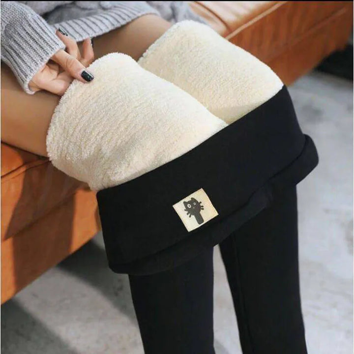 Skanto | Kvinner Thermal Leggings | Lam Cashmere Fôret & Figur Formende | Høy Midje & Rompe Løftende Effekt | Velureva