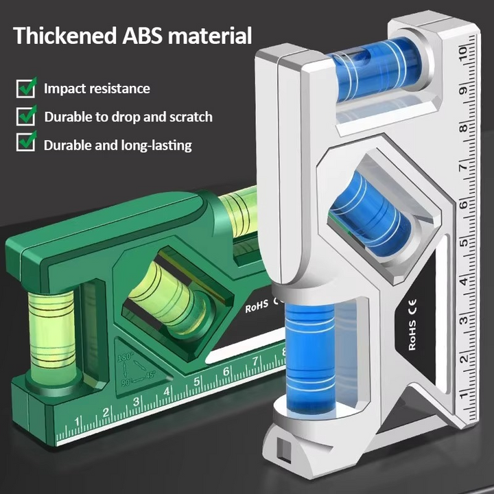 Präzisions-Taschenwasserwaage med Magnetfuß og Winkelmesser