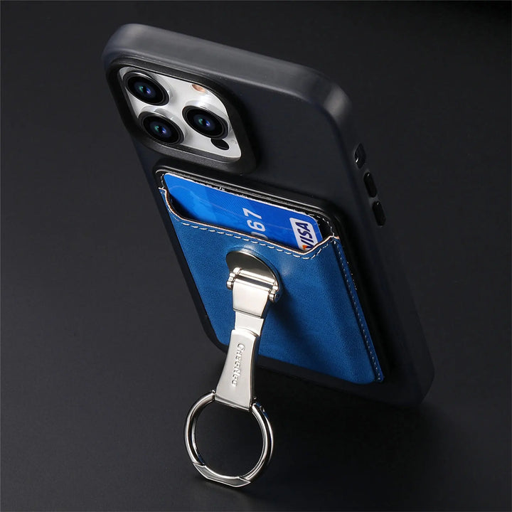 Skanto | Lær Magsafe Telefon Lommebok Holder