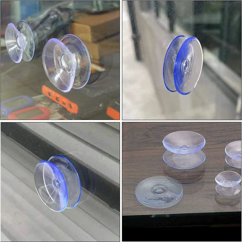 Skanto | 5/20PCS Dobbelt-sidede plast sugekopper - Rutsjesikre klare vakuumsugere for glass, bilvinduer, bordplater, DIY såpeholder