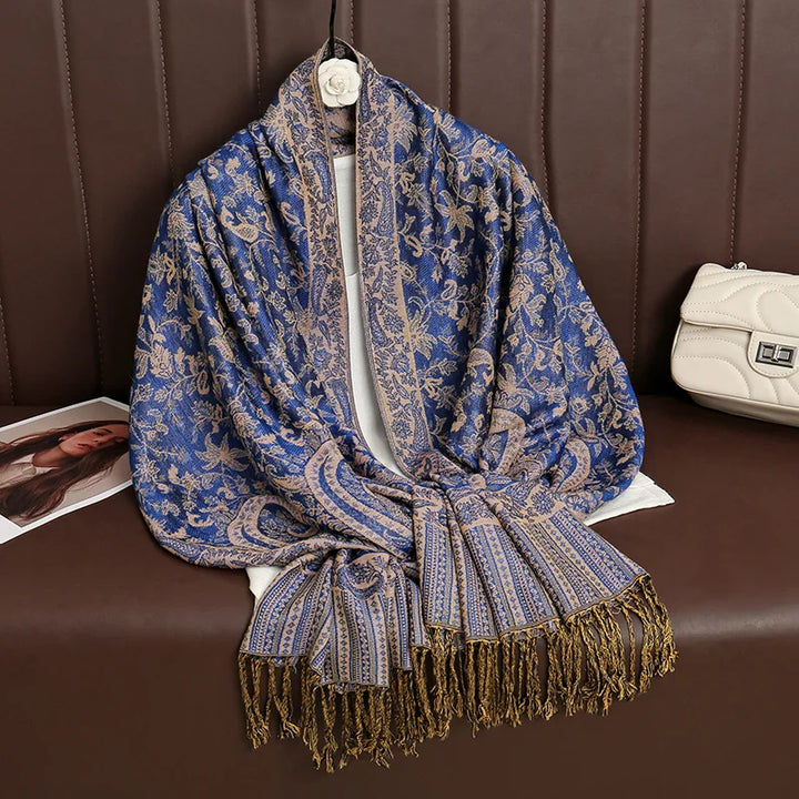 Skanto | Élégancea | Dame skjerf | Cashmere følelse | 70 × 190 cm | Luksus trykk & varm
