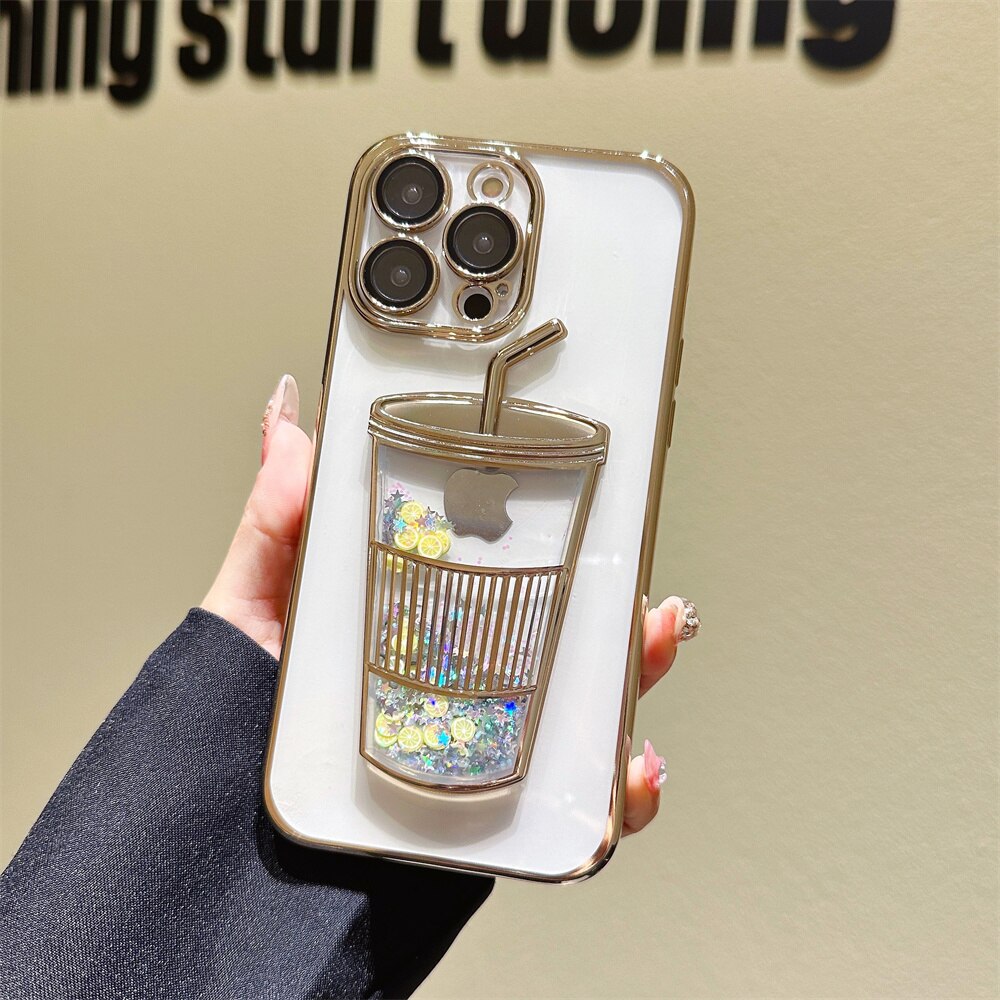Norvo | Glitter Star Drink Cup iPhone Cover