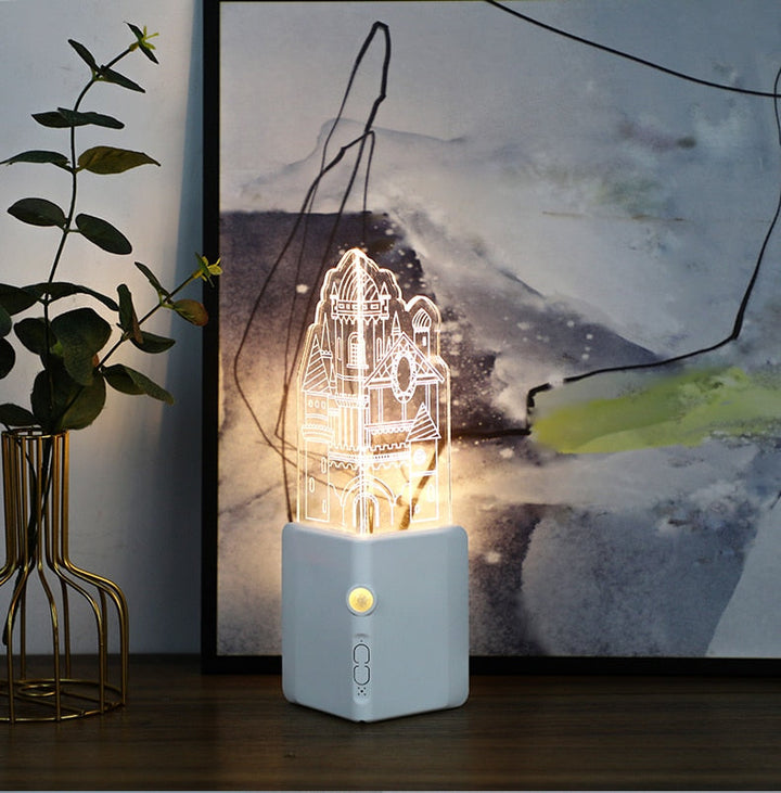 Skanto | 3D LED Oppladbar Vegg Nattlampe