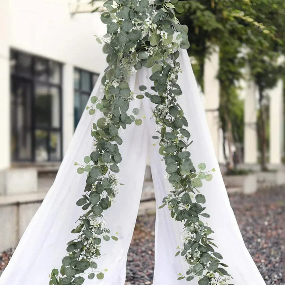 Skanto | Garland - EucaGreen - Künstig Eukalyptus - 2-dels Sett
