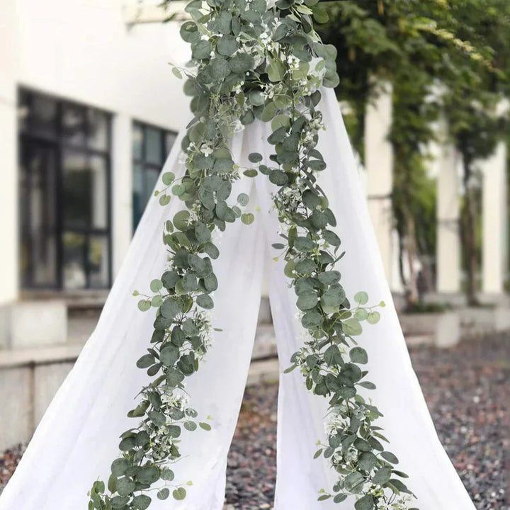 Skanto | Garland - EucaGreen - Künstig Eukalyptus - 2-dels Sett