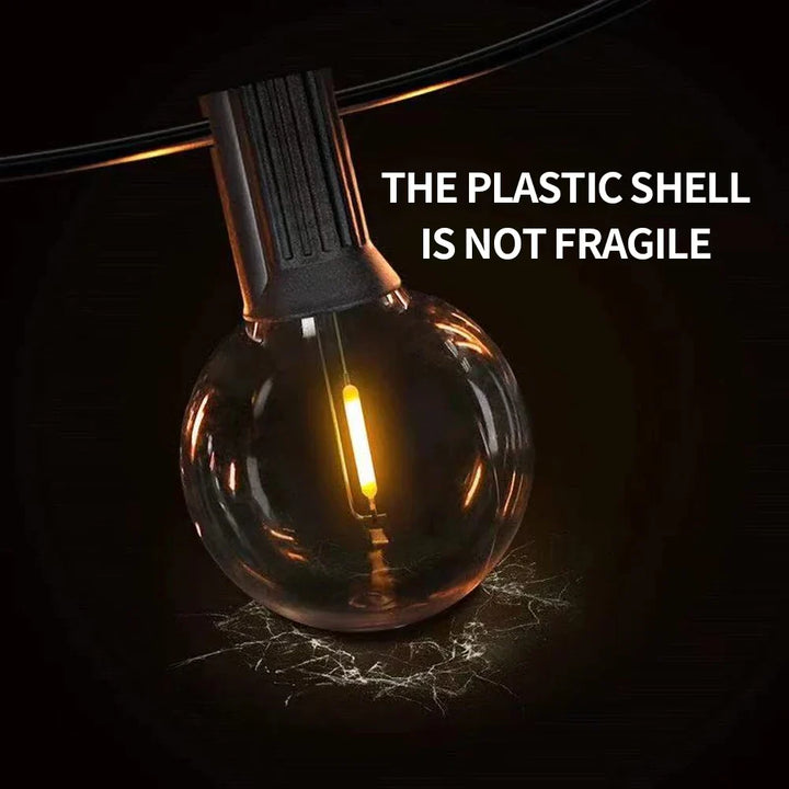 Skanto | G40 lyspærer, E12, 5 V, 110 V, 220 V, 1 W, plastglobelyspærer, lyskilder, for innendørs og utendørs bruk, terrasse, hjem, hage, dekorasjon, varm hvit