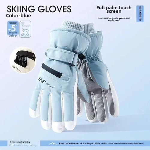 Skanto | GlacioShield Pro Hansker | Vanntette Vinterhansker | Berøringsskjerm & Sklisikker | Varm Fleece Fôr for Ski, Sykling & Utendørs