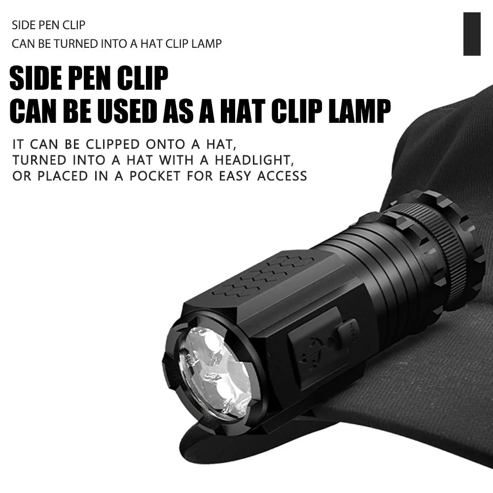 Mini Powerful Beam Utendørs EDC Lommelykt | Skanto
