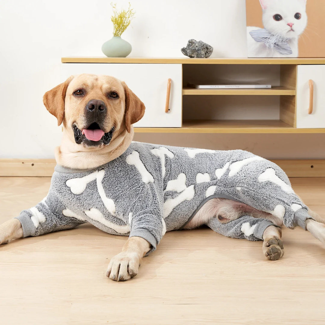 Varmere Hundepysjamas for vinteren fluffy og stretchable Skanto