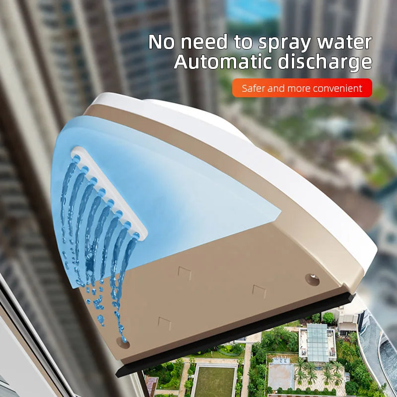 Norvo | GLASPURE Magnetisk Vindu Rengjører | For Enkelt- & Dobbelglass | Vannskrape med Magnetisk Kraft | Tilgjengelig i 4 Varianter