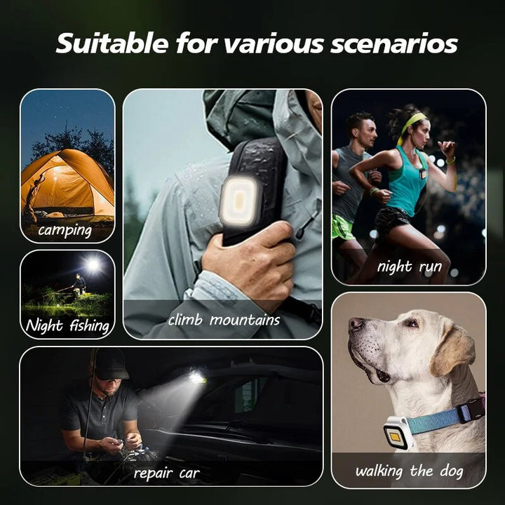 Mini Kraftig Bærbar Klem-lampe for Camping | Skanto