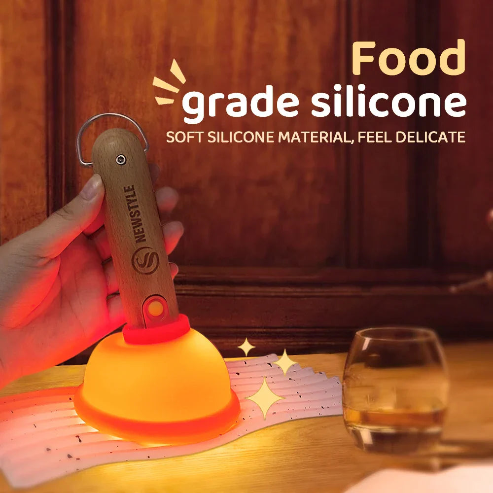 Plunger Style Stress Relief LED Nattlampe | Skanto