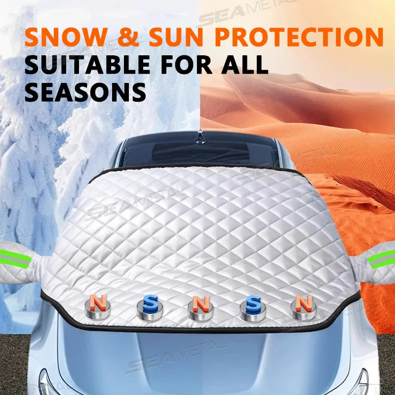 Skanto | FrostGuard Pro 5-lags vindbeskyttende magnetisk isbeskyttelse for frontruten