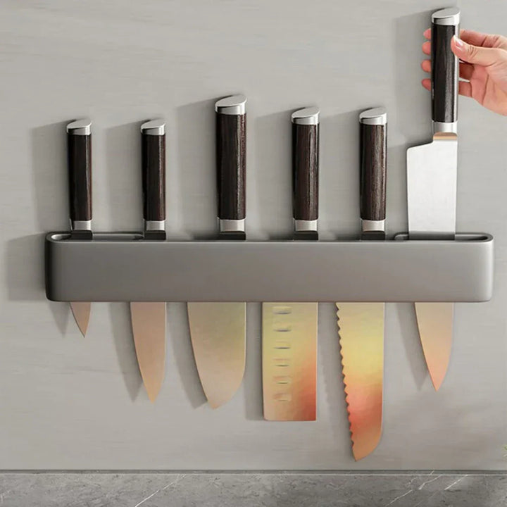 Skanto | Knivholder - Knifey - Rustfritt stål - Multifunksjonell hylle