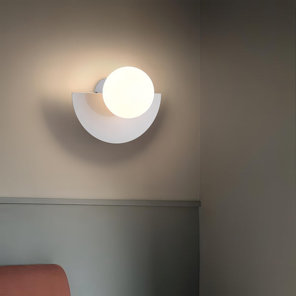 Norvo | Halvsirkulær vegglampe i skandinavisk stil minimalisme og varmt lys