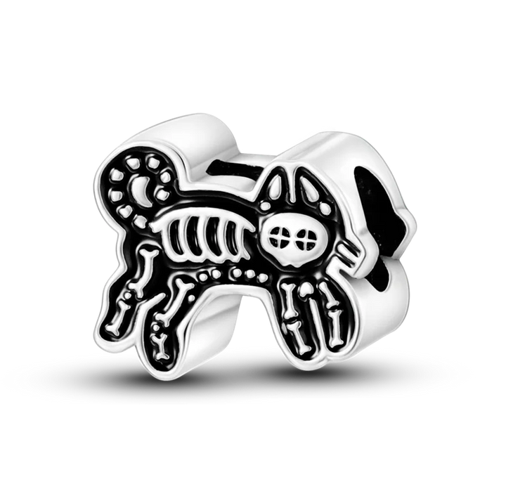 Skanto | 925 Sølv Gylden Leopard Charms Perler Fargerik Kameleon Nesehorn Løve Skarabé Katt Anheng Kompatibel med Original Pandora Armbånd Smykker