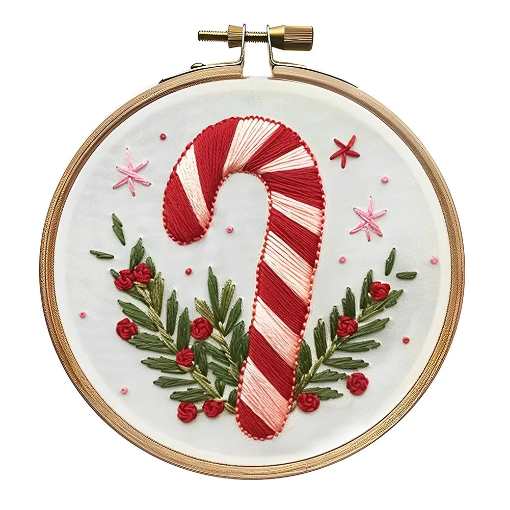 Skanto | Julebroderings startpakke, DIY korsstingsett med høytidsmønstre