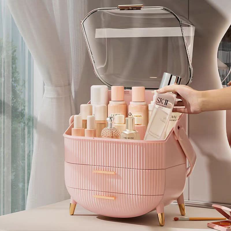 Skanto | opp organiser - Støvbestandig og vanntett kosmetikkboks med elegant design
