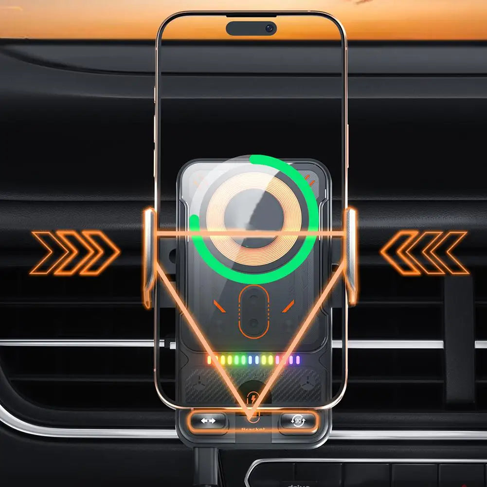 Skanto | Smart Auto-Clamp Trådløs Lader Bil Telefonholder