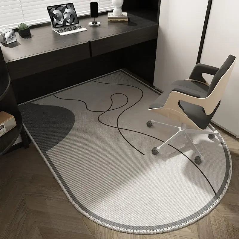 Skanto | Winnie Geometrisk Kontorstolmatte – Myk Vaskbar Non-Slip Design