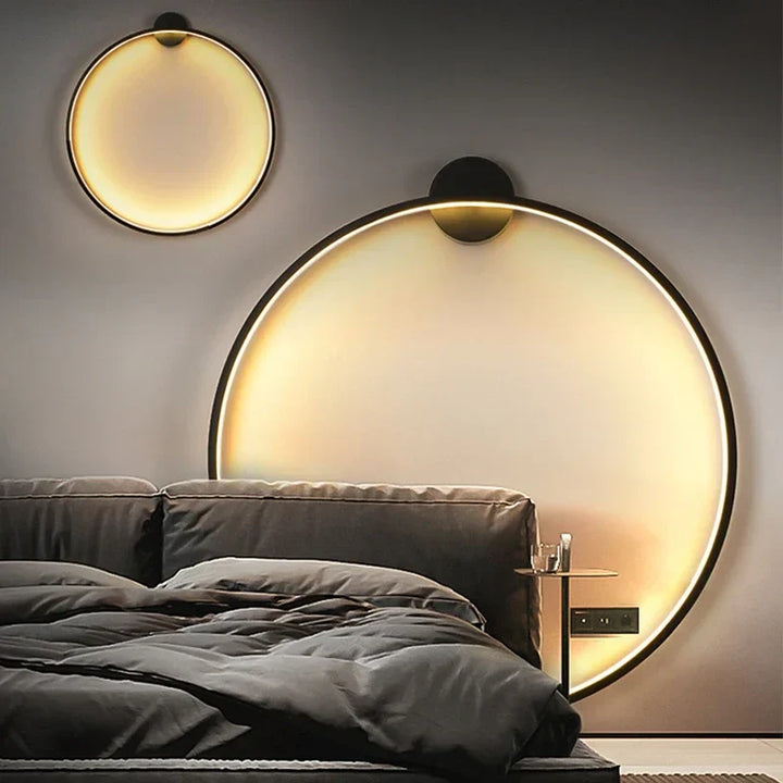 Skanto | Minimalistisk LED Sirkel Bakgrunn Vegglampe