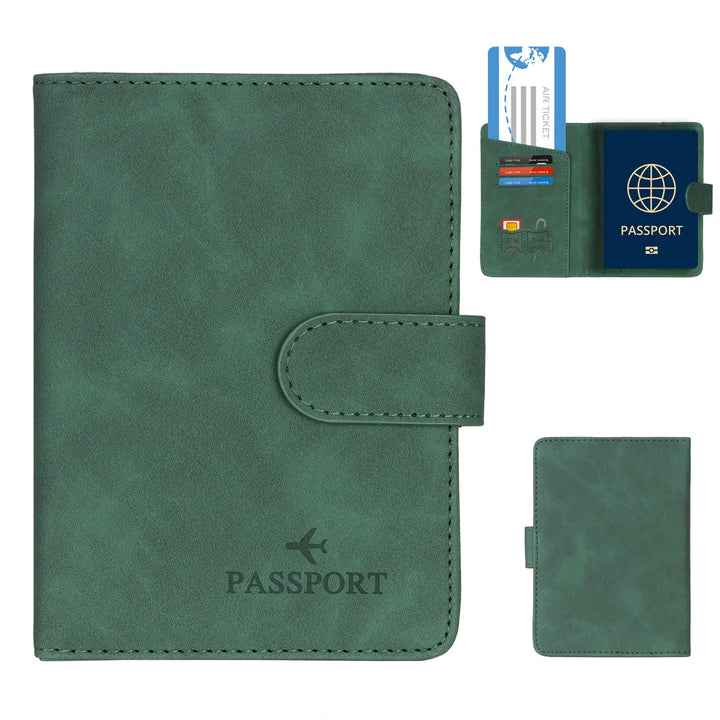 Skanto | Passholder Travello | RFID-beskyttelse | Ekte lærutseende | For kvinner og menn