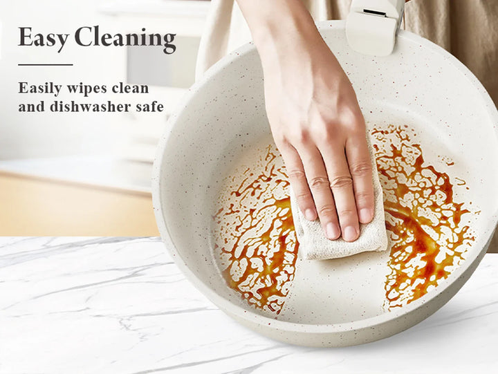 Skanto | DONNOR Sikker non-stick kjele sett - Ovnsfaste gryter og panner med avtakbare håndtak