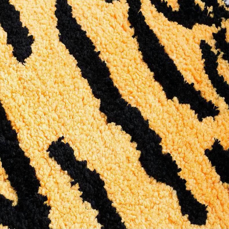 Cartoon Tiger Flocking Fotmatte | Skanto