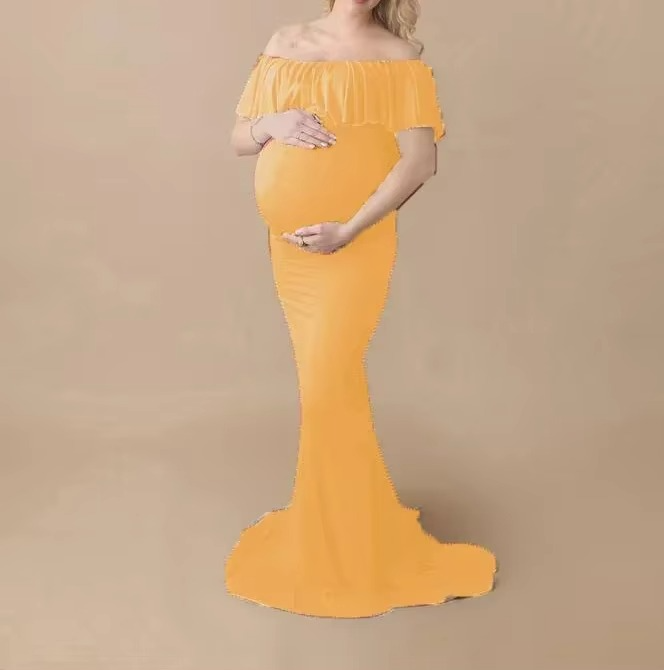 Skanto | Elegant Graviditetsfotografikjole for Graviditetsfotograferinger