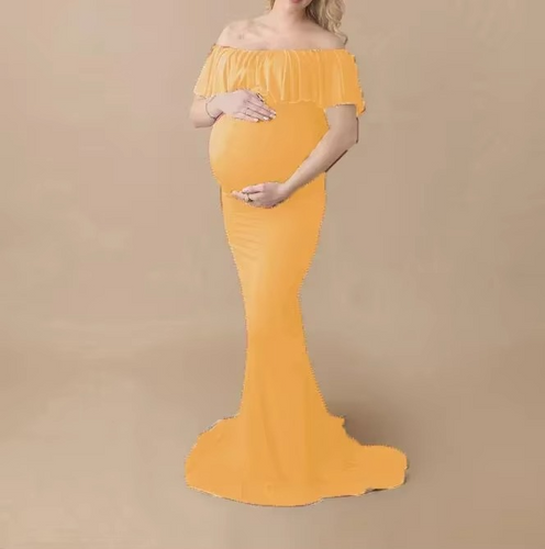 Skanto | Elegant Graviditetsfotografikjole for Graviditetsfotograferinger