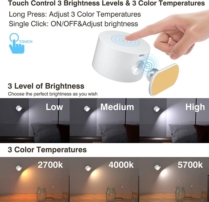 Skanto | Eco Glow Oppladbar Vegglampe