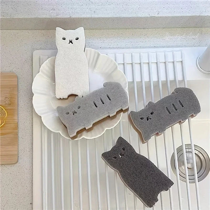 Skanto | Mini Katt Multi-formål Rengjøringssvamp