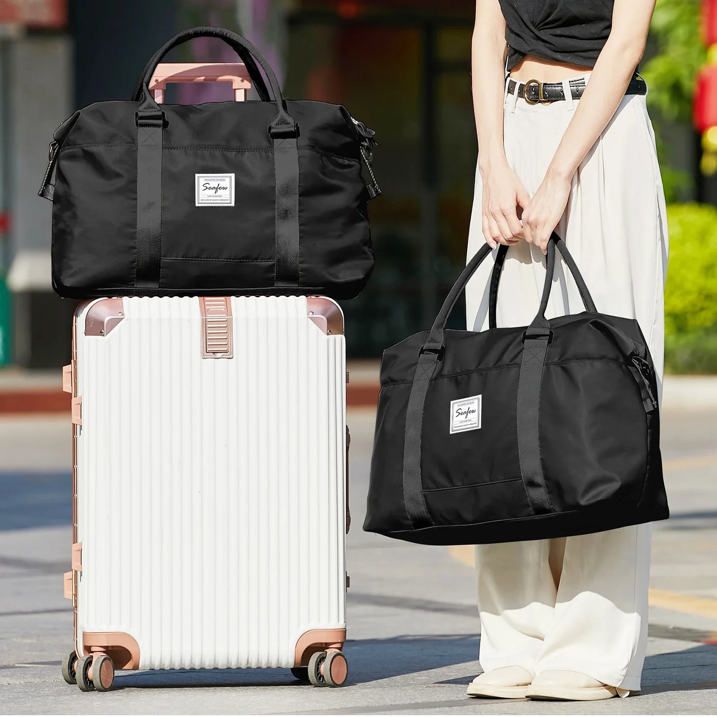 Norvo | Aerovigo Reisebag Håndbagasje 40x20x25 | Stor Kapasitet | Helgetaske for Korte Turer | Flygodkjent Kabinbag