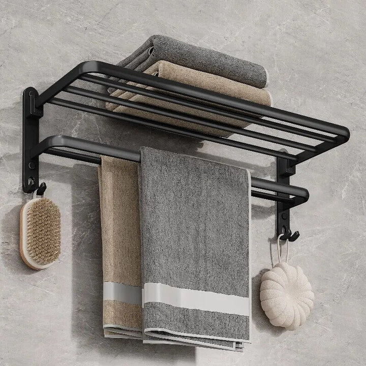 Skanto | Elegant Liv Plassbesparende Sammenleggbar Aluminium Håndkleholder