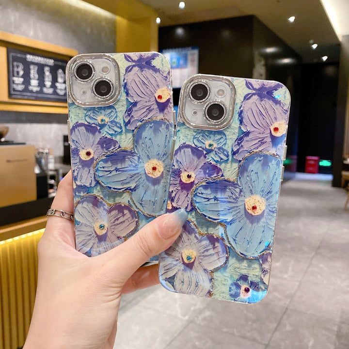 Skanto | Flower Glow Myk Støtsikker iPhone Deksel
