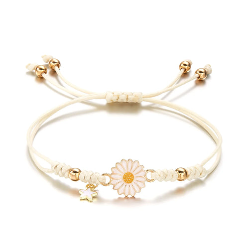 Skanto | Fléttet Feminin Blomster Stjerne Armbånd