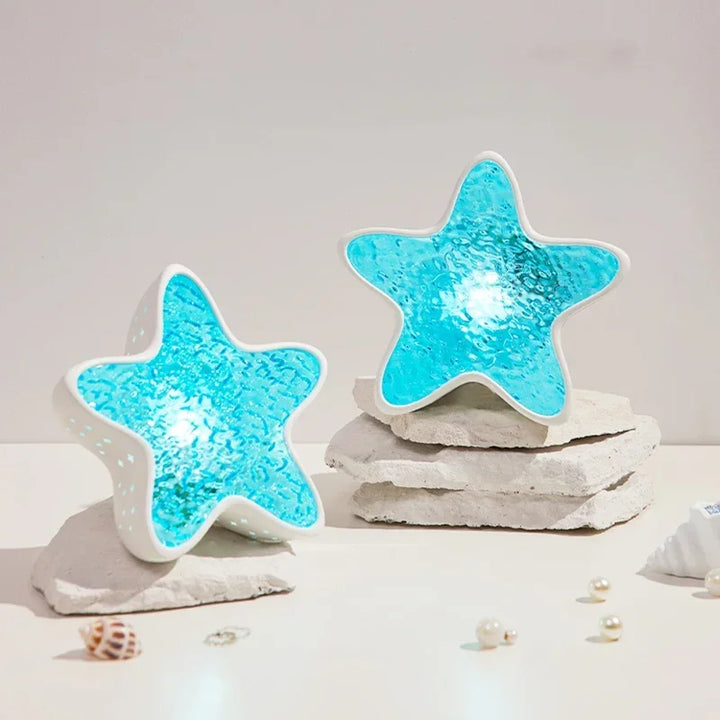 Skanto | MARILUX Star Sea Prosjektor Lampe | 7 Farger | Havbølger & Aurora Effekt | Sjøstjernedesign