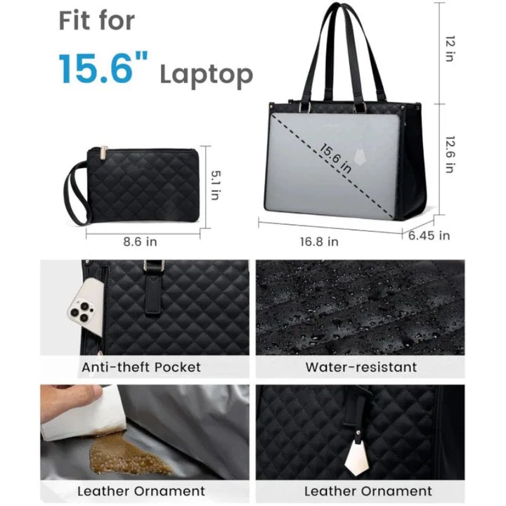 Skanto | 2-i-1 Laptop Bag med Isolert Lunsjrom