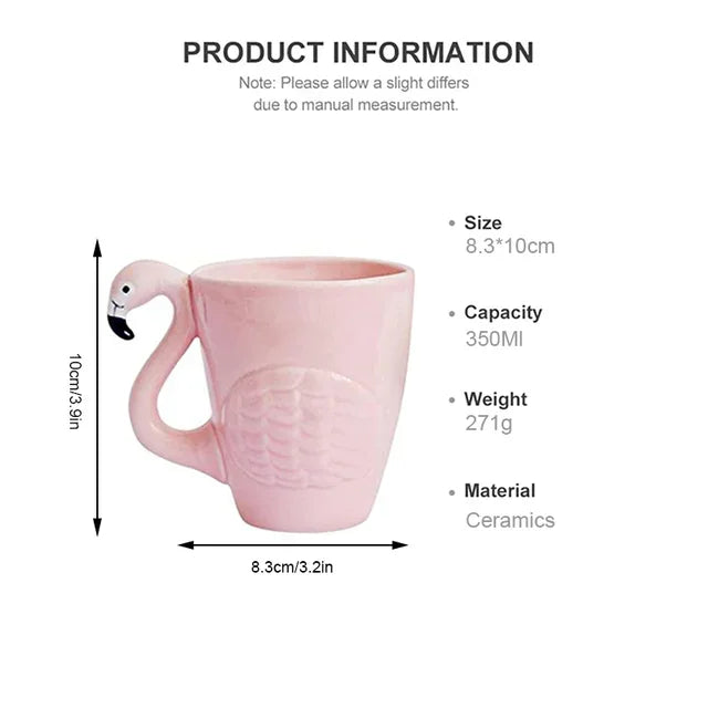 Skanto | Pink Flamingo Keramisk Te Sett