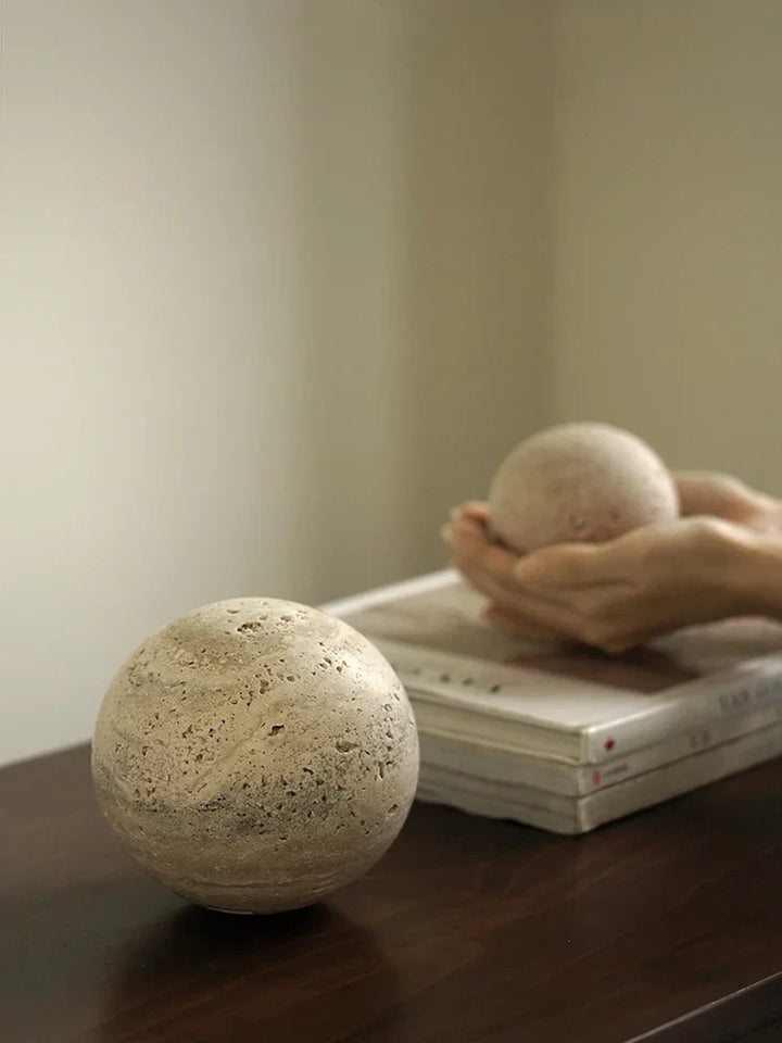 Skanto | Naturlig Stein Marmor Dekorativ Ball